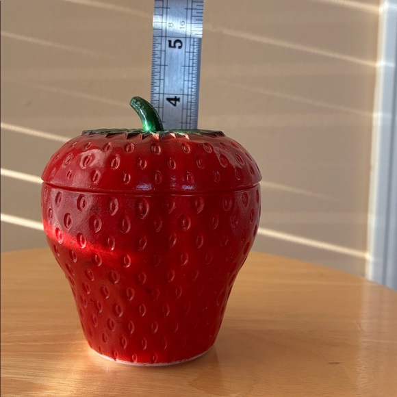 VTG 1940’s HAZEL ATLAS STRAWBERRY JAM
MILK GLASS JELLY JAR W/LID - Picture 9 of 12